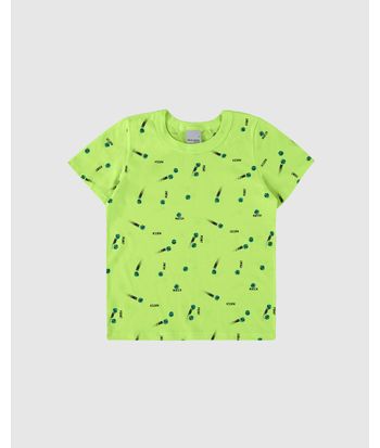 Camiseta Infantil Menino Estampada Em Algodão Malwee Kids