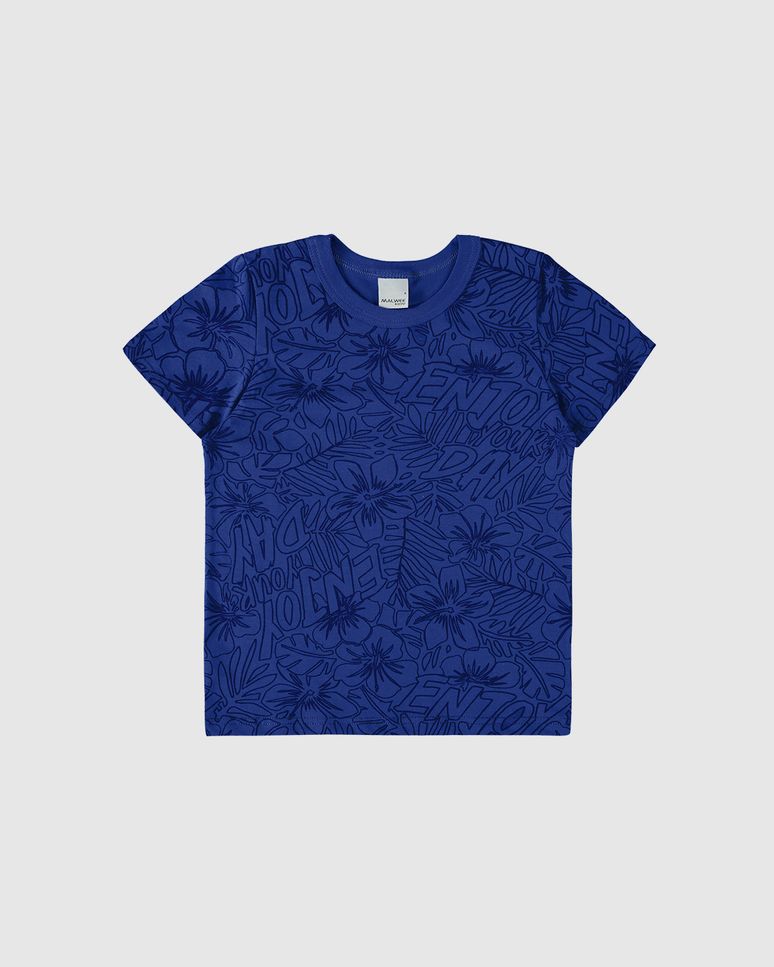 Camiseta Infantil Menino Estampada Em Algodão Malwee Kids
