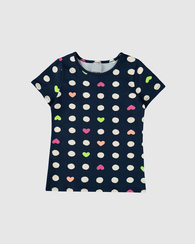Blusa Infantil Menina Estampada Em Algodão Malwee Kids
