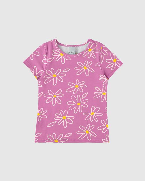 Blusa Infantil Menina Estampada Em Algodão Malwee Kids