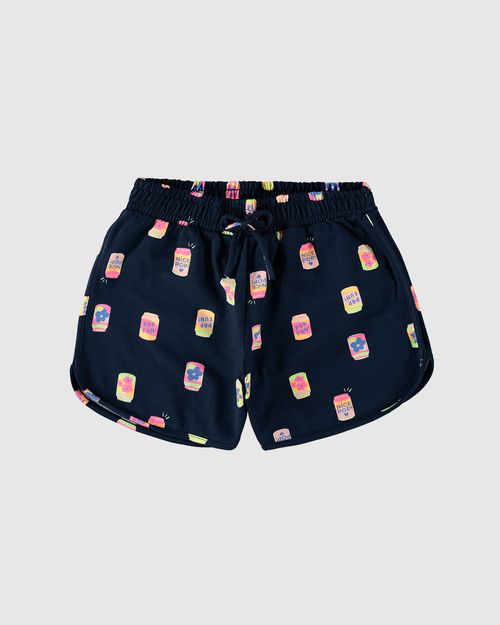 Shorts Infantil Menina Latinhas Em Algodão Malwee Kids