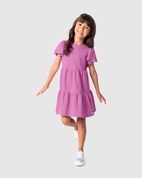 Vestido Infantil Marias Manga Godê Malwee Kids