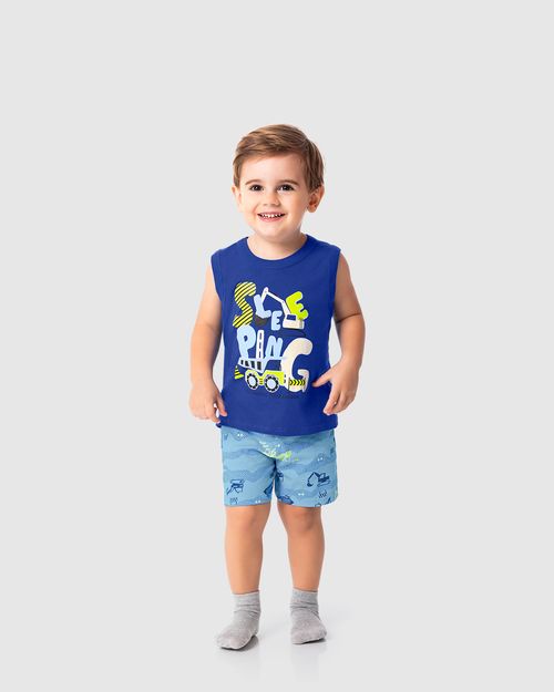 Pijama Infantil Menino Sleeping Em Algodão Malwee Kids