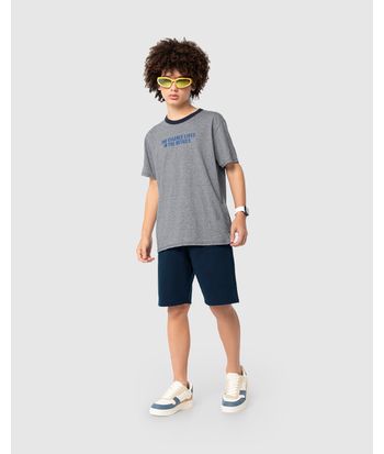 Conjunto Menino Camiseta Em Malha Fio A Fio Malwee Kids