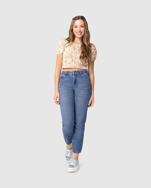 Blusa Menina Justa Estampada Em Viscose Malwee Kids