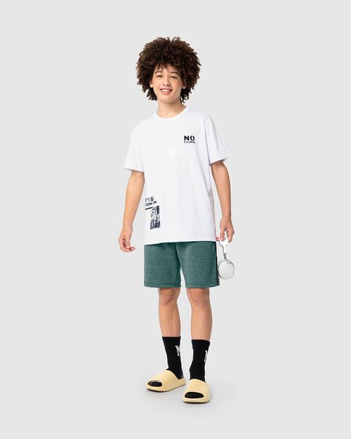 Conjunto Menino Camiseta Estampa HD Em Algodão Malwee Kids