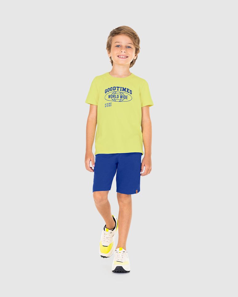 Conjunto Infantil Menino Good Times Em Algodão Malwee Kids