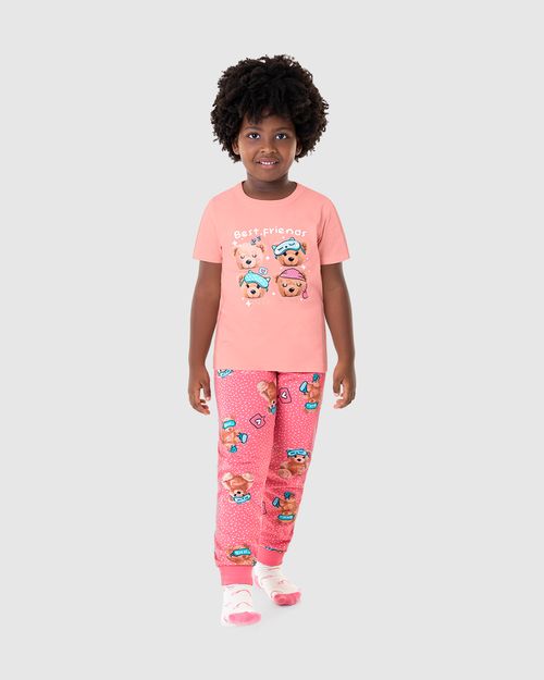 Pijama Infantil Menina Best Friends Em Algodão Malwee Kids