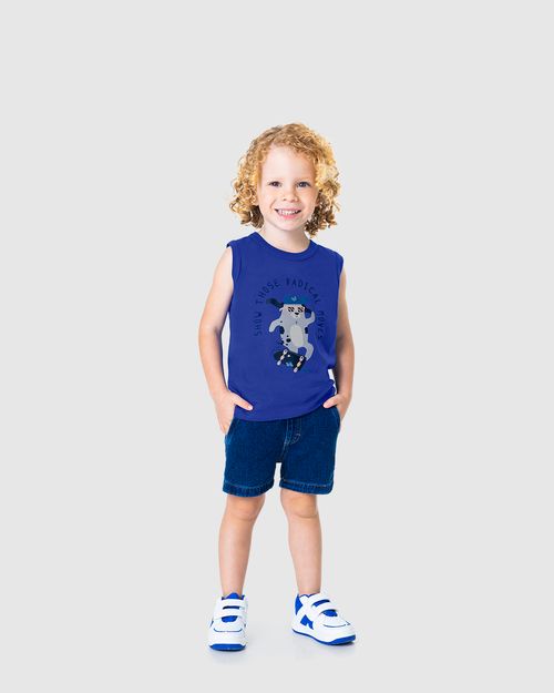 Regata Infantil Menino Show Those Radical Moves Em Algodão Malwee Kids