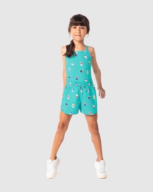 Shorts Infantil Menina Latinhas Em Algodão Malwee Kids