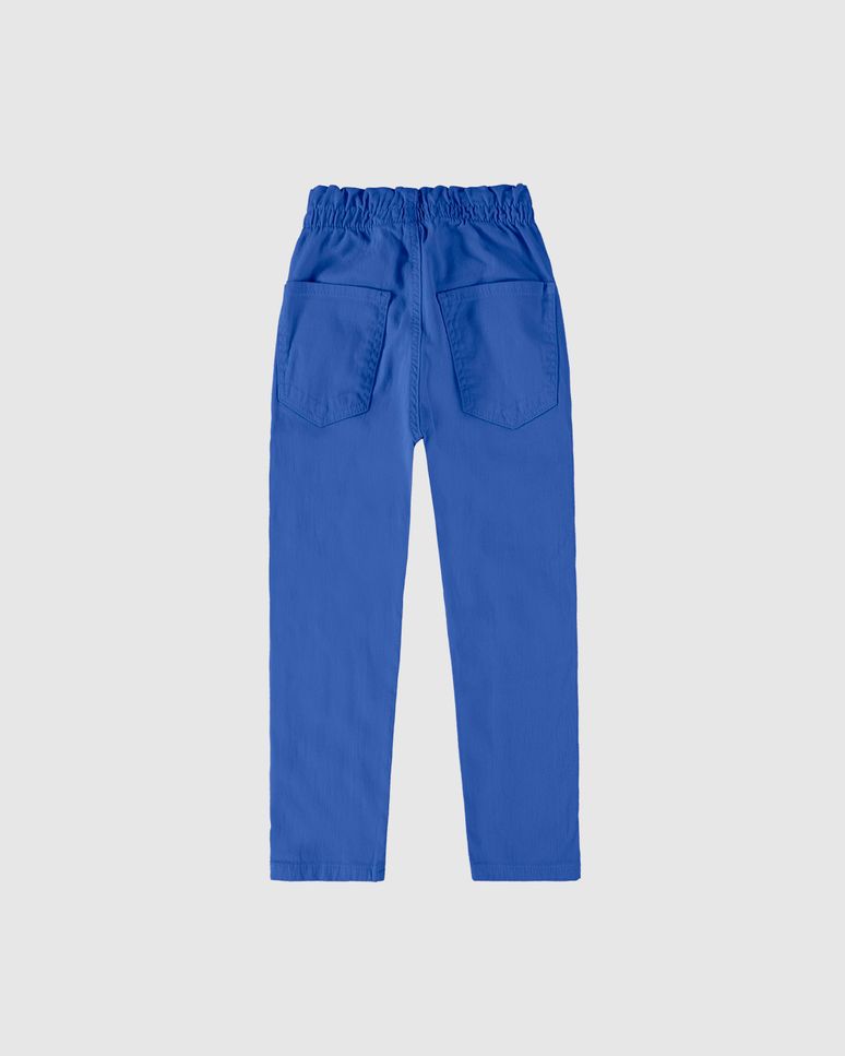 Calça Infantil Menina Slouchy Cintura Média Em Sarja Malwee Kids