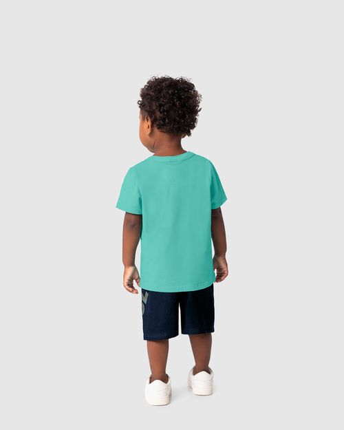 Conjunto Infantil Menino Bermuda Adventure Em Microfibra Malwee Kids