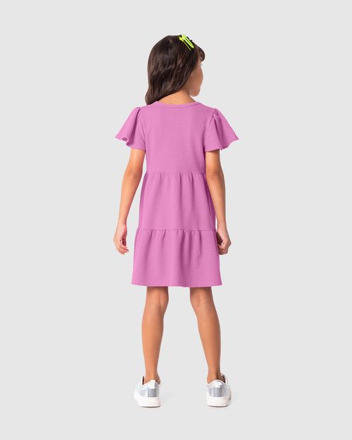 Vestido Infantil Marias Manga Godê Malwee Kids