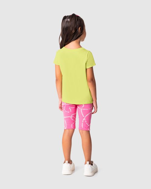 Conjunto Infantil Menina Blusa C'Est La Vie Em Algodão Malwee Kids