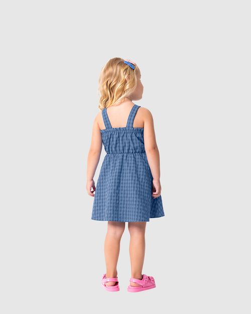 Vestido Infantil Decote Com Laço Malwee Kids