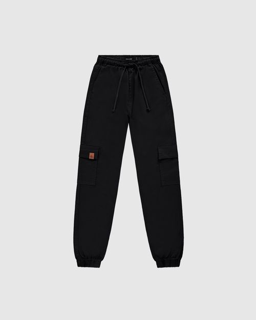 Calça Menino Jogger Cargo Cintura Média Em Sarja Stretch Malwee Kids