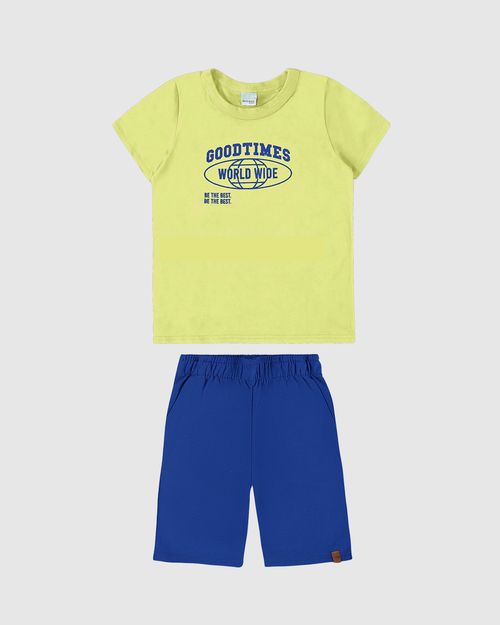 Conjunto Infantil Menino Good Times Em Algodão Malwee Kids