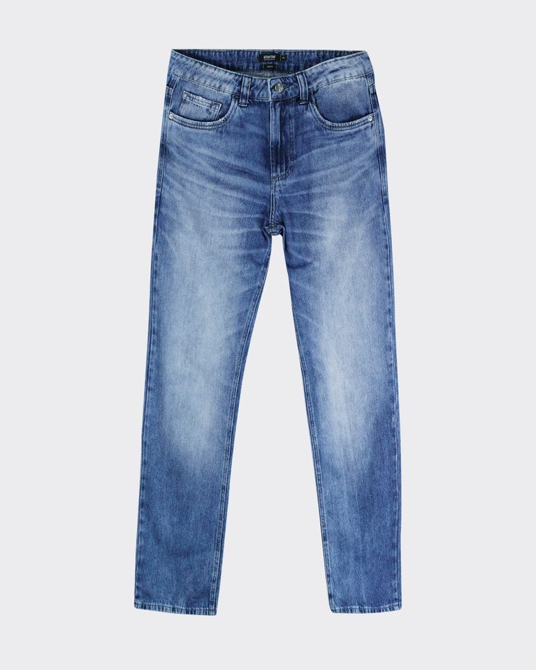 Calça Reta Masculina Em Jeans 100% Algodão - ENFIM