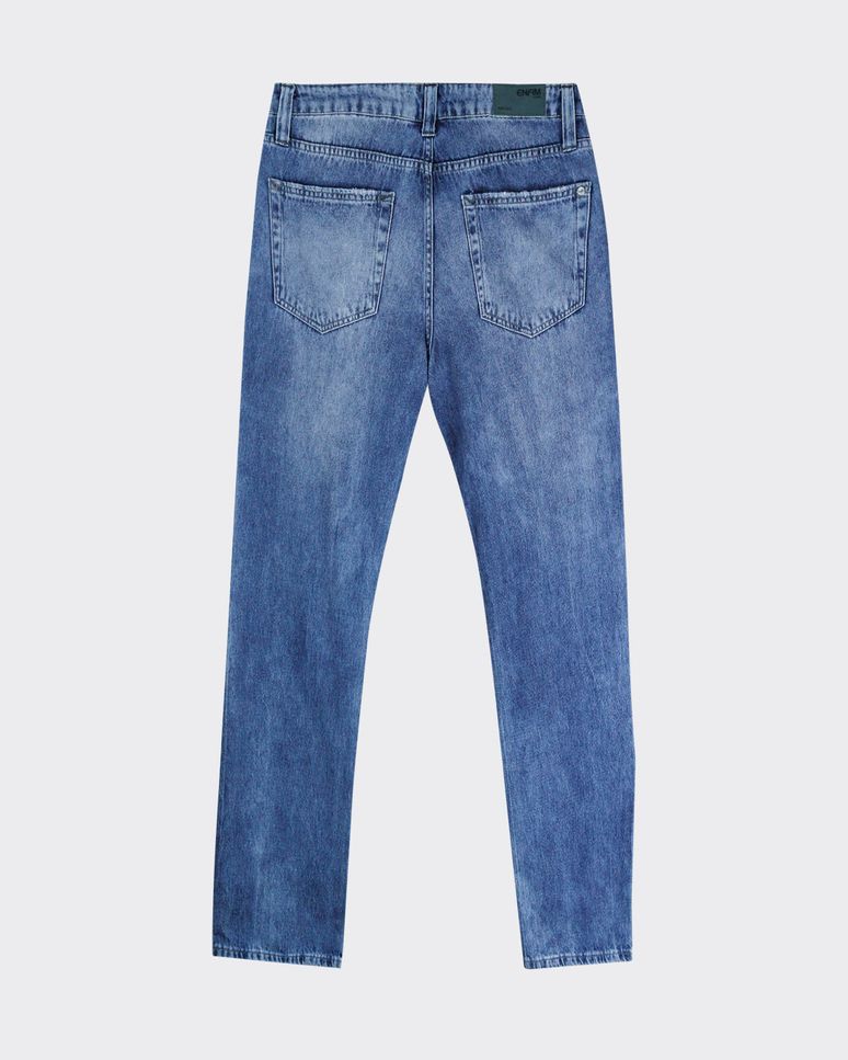 Calça Reta Masculina Em Jeans 100% Algodão - ENFIM