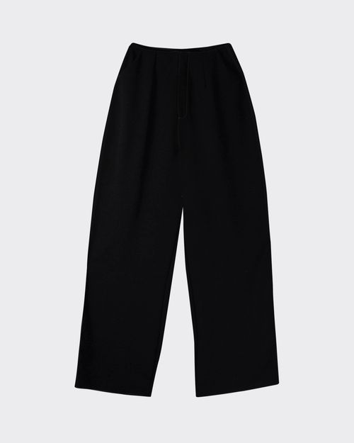 Calça Wide Leg Feminina Cintura Alta Em Tecido Texturizado - Enfim
