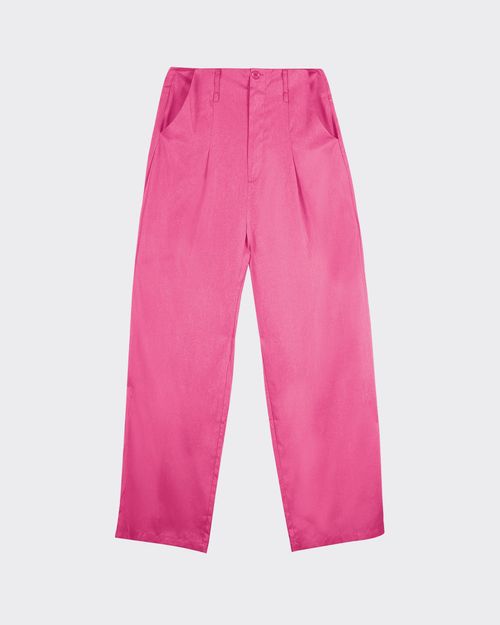 Calça Wide Leg Feminina Cintura Alta Em Liocel - ENFIM