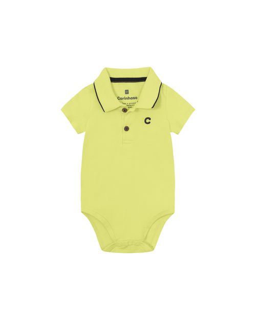 Body Polo Menino Em Algodão - Carinhoso
