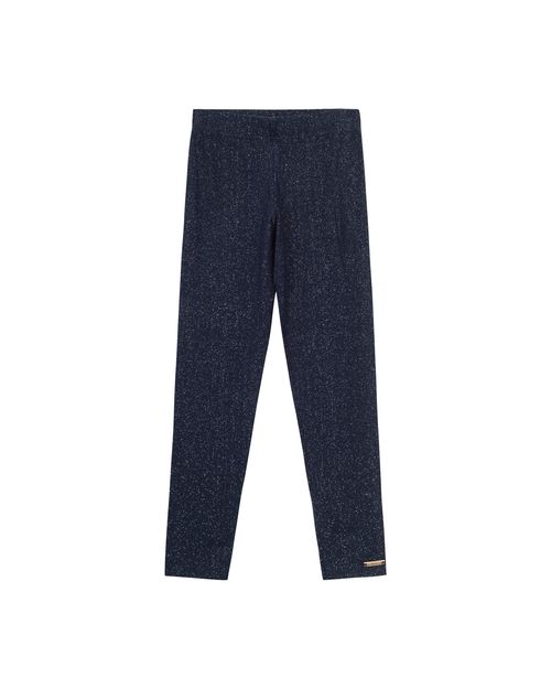 Calça Menina Legging Em Algodão Com Glitter - Carinhoso