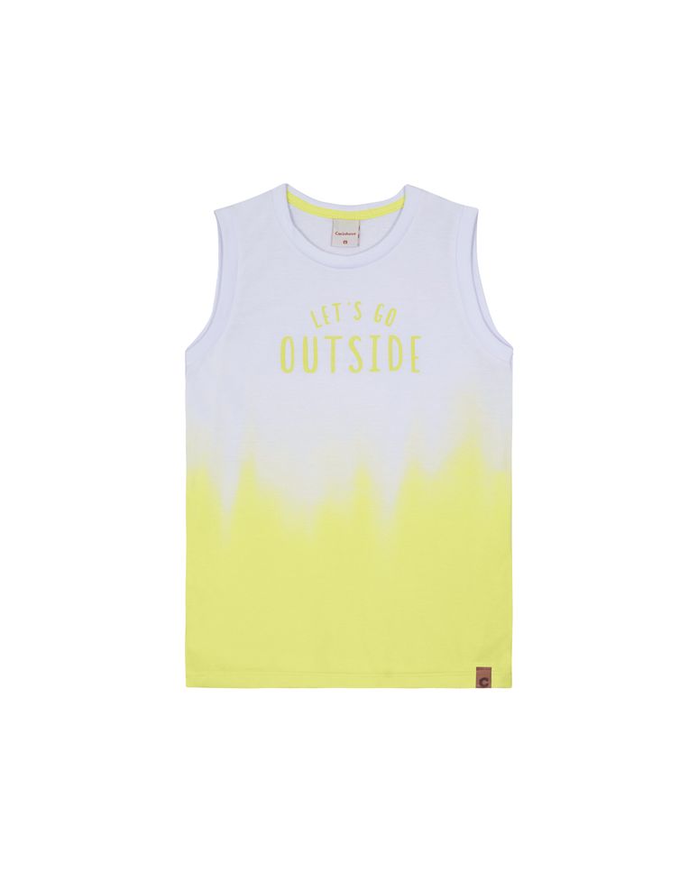 Regata Menino Estampa Degradê Em Algodão - Carinhoso