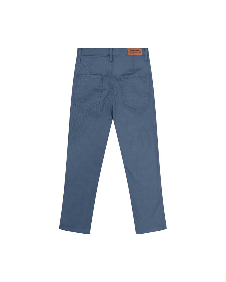 Calça Menino Chino Cintura Média Em Sarja Com Elastano - Carinhoso