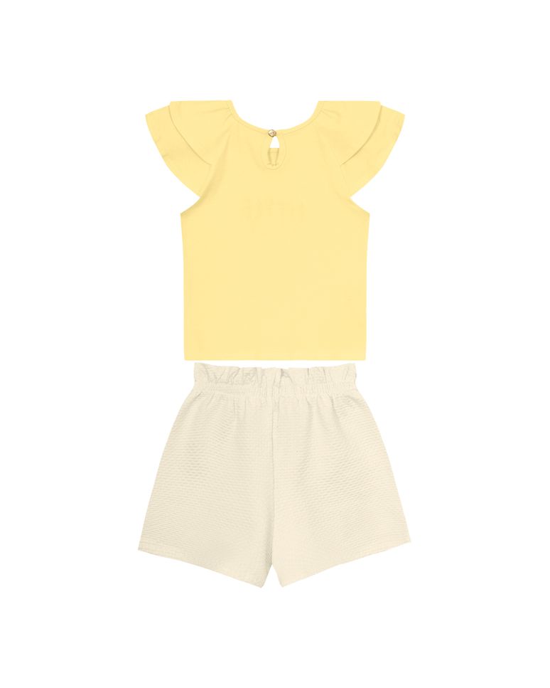 Conjunto Menina Lovely Little Things Em Algodão - Carinhoso