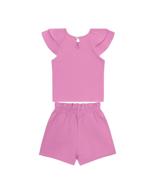 Conjunto Menina Lovely Little Things Em Algodão - Carinhoso