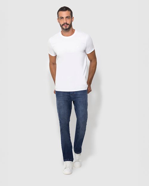 Calça Masculina Slim Em Jeans Com Elastano - ENFIM