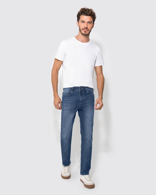 Calça Masculina Slim Em Jeans Com Elastano - ENFIM