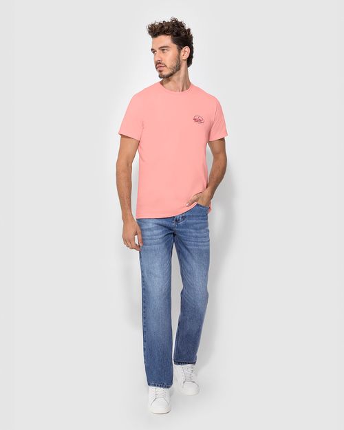 Camiseta Masculina Slim Estampa Peitoral Em Algodão - ENFIM