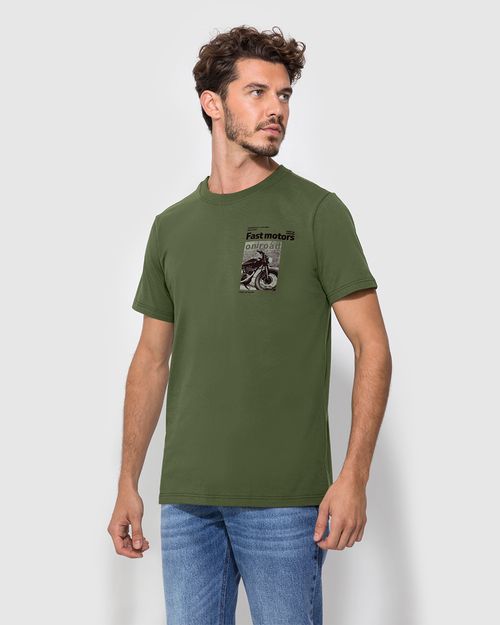Camiseta Masculina Fast Motors Em Algodão - ENFIM