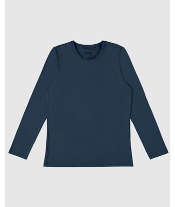 Camiseta Masculina Manga Longa Em Malha Com Proteção UV50+ - ENFIM