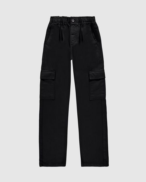 Calça Feminina Reta 90's Bolso Cargo Em Sarja - ENFIM