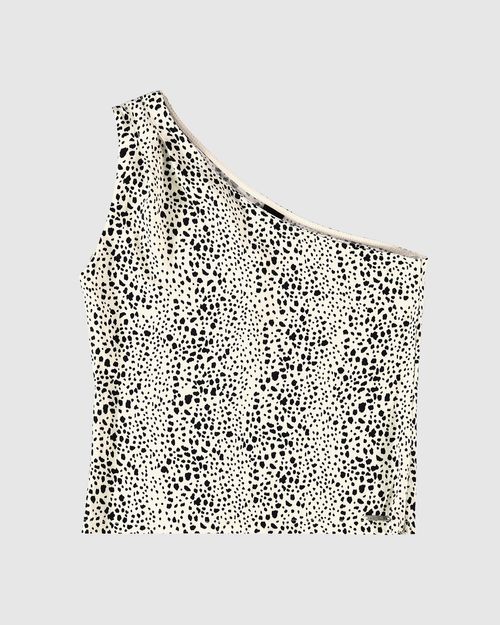 Blusa Feminina Animal Print Decote Ombro Só Em Viscose - ENFIM