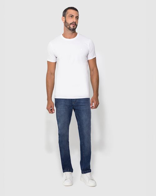 Calça Masculina Slim Em Jeans Com Elastano - ENFIM