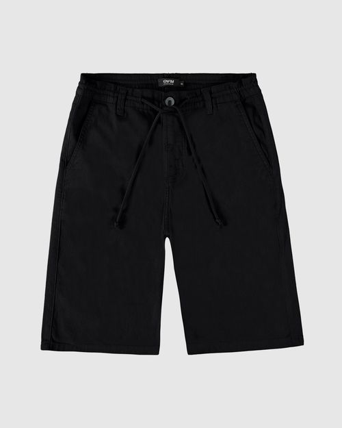 Bermuda Chino Masculina Cadarço Frontal Em Sarja Com Elastano - ENFIM