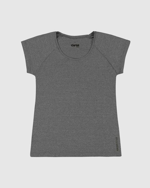 Blusa Baby Look Feminina Cava Raglan Em Malha Dry - ENFIM