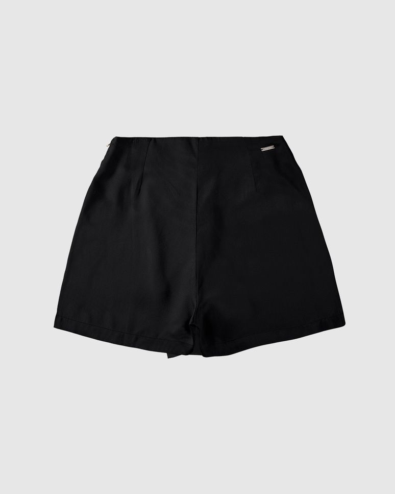Shorts Saia Feminino Transpassado Com Bolso Em Liocel - ENFIM