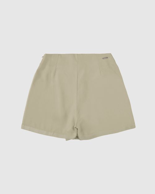 Shorts Saia Feminino Transpassado Com Bolso Em Liocel - ENFIM