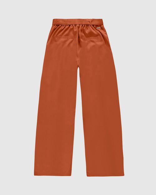 Calça Wide Leg Feminina Cinto Removível Em Liocel - ENFIM