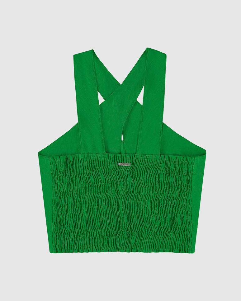 Blusa Feminina Alças Cruzadas Em Viscolinho - ENFIM