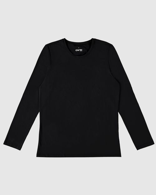 Camiseta Masculina Manga Longa Em Malha Com Proteção UV50+ - ENFIM