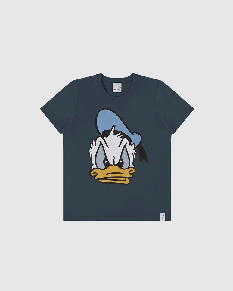 Camiseta Infantil Menino Manga Curta Pato Donald Em Algodão Malwee Kids