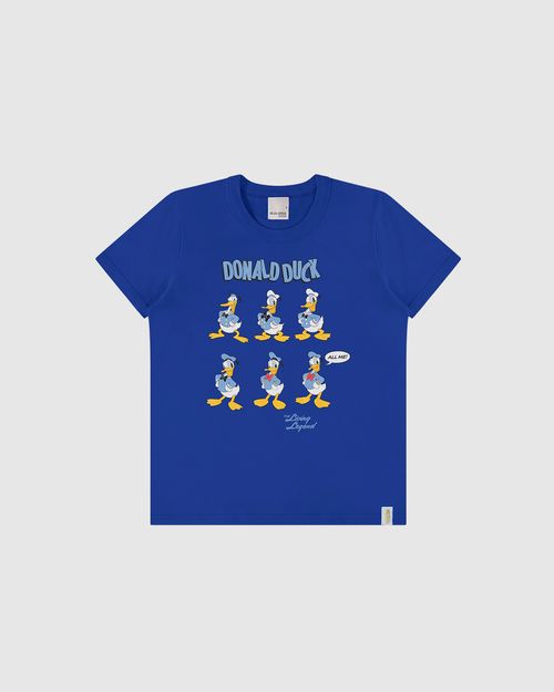 Camiseta Infantil Menino Manga Curta Pato Donald Em Algodão Malwee Kids
