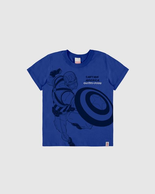 Camiseta Infantil Menino Estampa Especial Avengers Em Algodão Malwee Kids