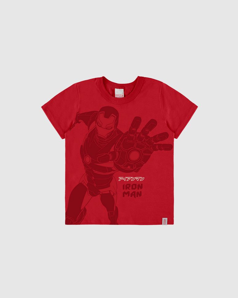 Camiseta Infantil Menino Estampa Especial Avengers Em Algodão Malwee Kids